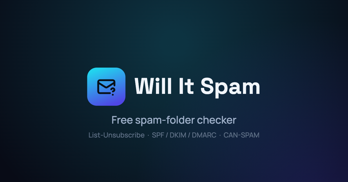 willitspam.com image